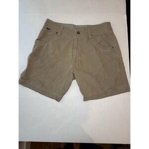 Kuhl Men's Cargo Shorts 32 Vintage Patina Dye Cotton Nylon Khaki Hiking Outdoor